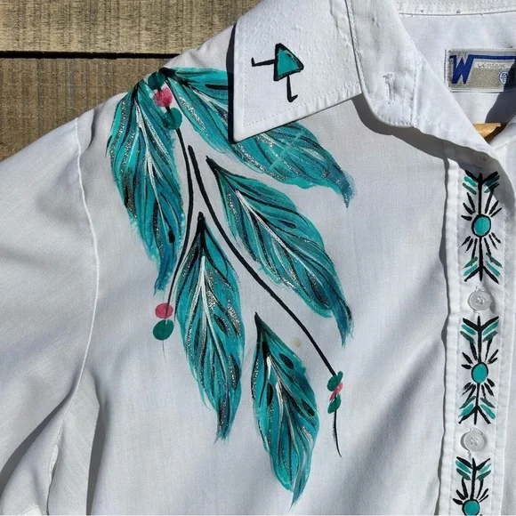 Woman’s vintage Wintex long sleeve cowgirl shirt Size 15.5/33 - Picture 3 of 10